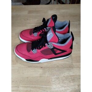 Jordan 4 Retro Toro Bravo Fire Red Black Cement Grey 308497-603 Mens Size 12